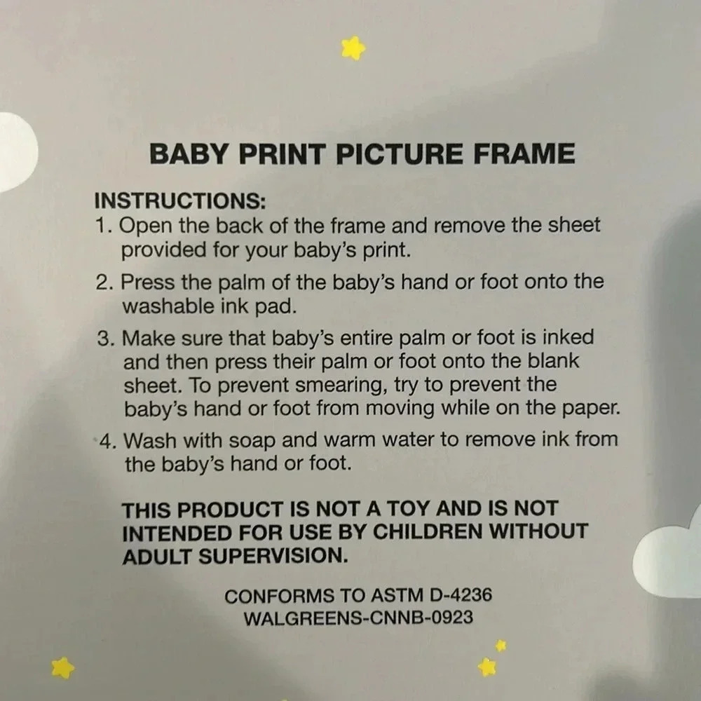 Baby Print Picture Frame - Picture 5 of 5